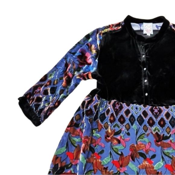 ⚠️NotForSale5/3/24⚠️Johnny Was Velvet Long Sleeve Dress - Picture 9 of 16